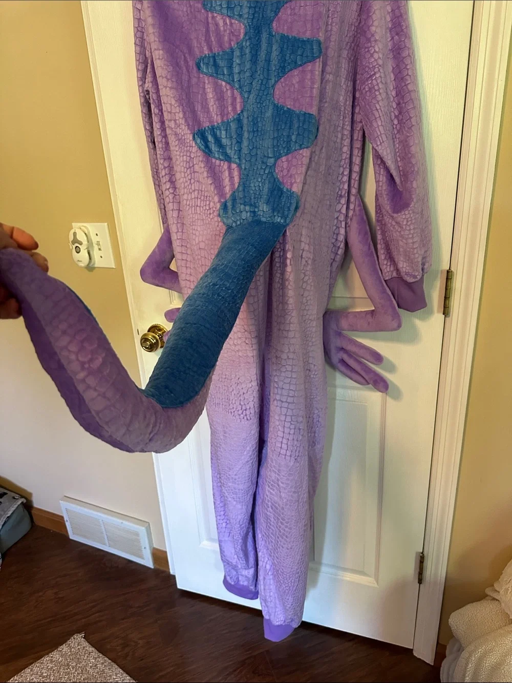 Disney Pixar Monster Inc. RANDALL Dragon adult Costume Onesie - Picture 5 of 9